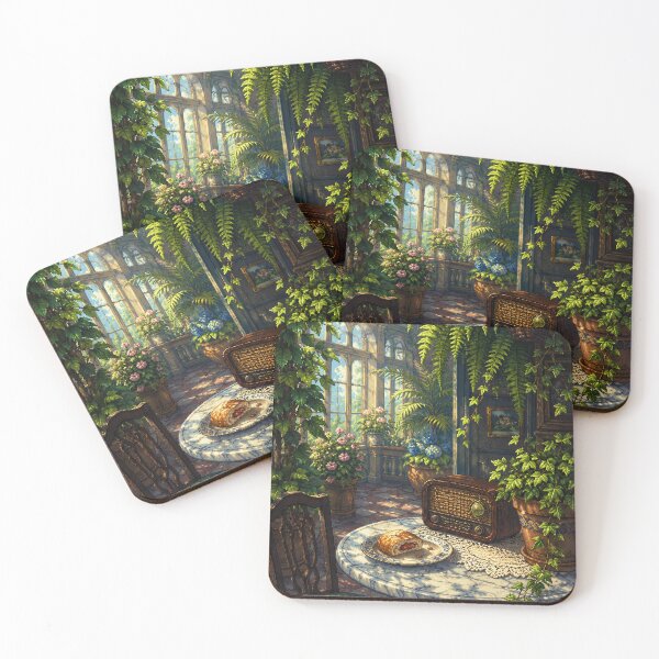 Item preview, Cozy Cafe Pixel Art: Botanical Brew Nook designed and sold by bapupa.