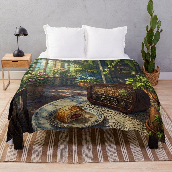 Item preview, Cozy Cafe Pixel Art: Botanical Brew Nook designed and sold by bapupa.