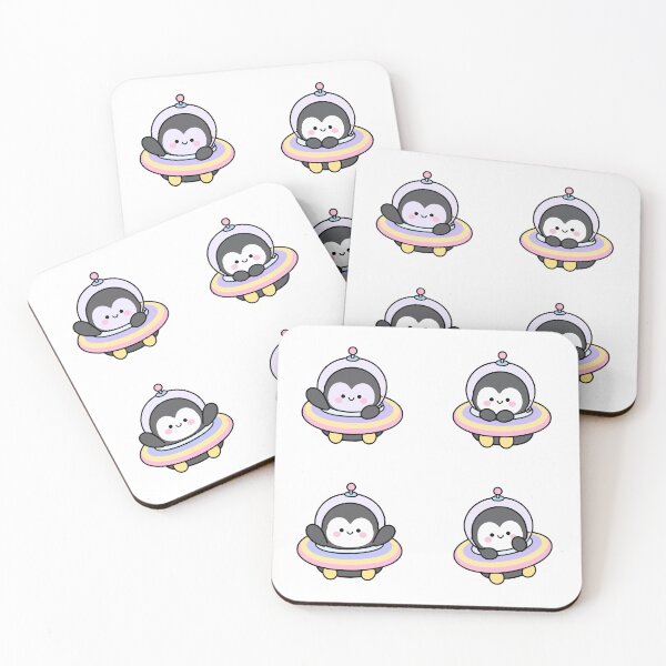 Item preview, Cute Kawaii Penguin UFO Space Adventure | Adorable Penguin Alien Spaceship Cartoon designed and sold by Moffyuniverse.