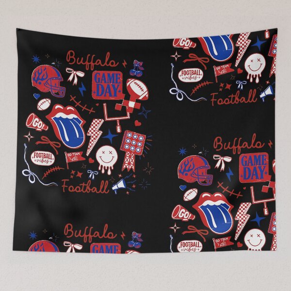 Item preview, Buffalo Football Game Day Doodle Art designed and sold by JillLewis45577.