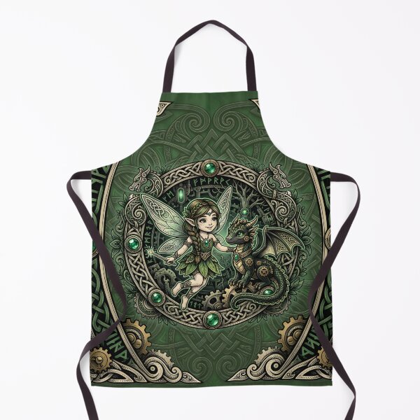 Item preview, Celtic Emerald Fairy & Dragon – Enchanted Fantasy. designed and sold by nicky2342.