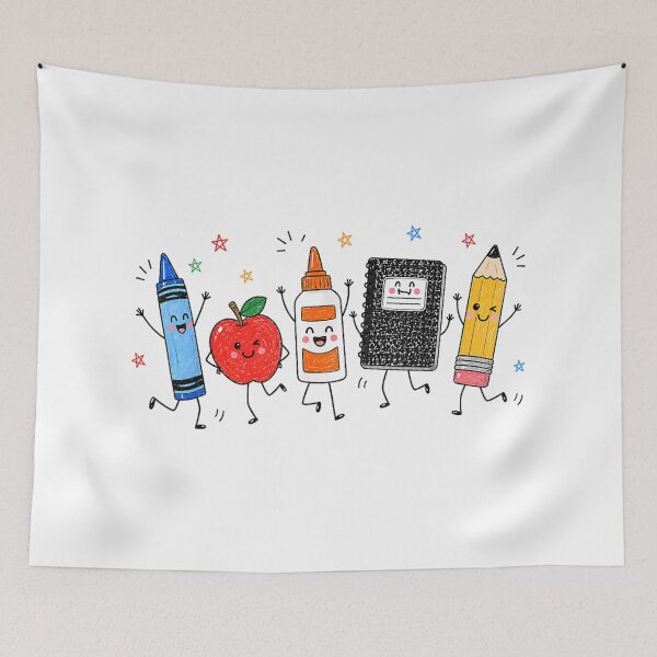 Item preview,  Cute School Supplies Back to School Teacher Kids First Day designed and sold by DaphoLatara.