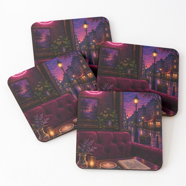 Item preview, Cozy Cafe Pixel Art: Neon Bistro Seat designed and sold by bapupa.