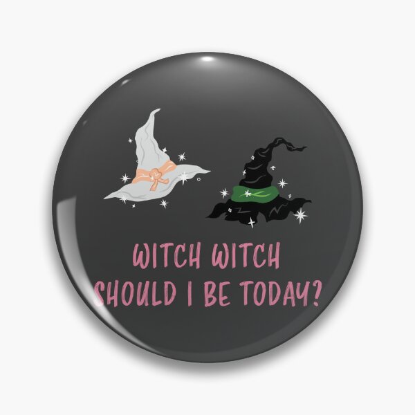 Item preview, Witch Witch Should I Be Today - Raspberry Pink and Mouse Grey designed and sold by Daniel Bevis Design.