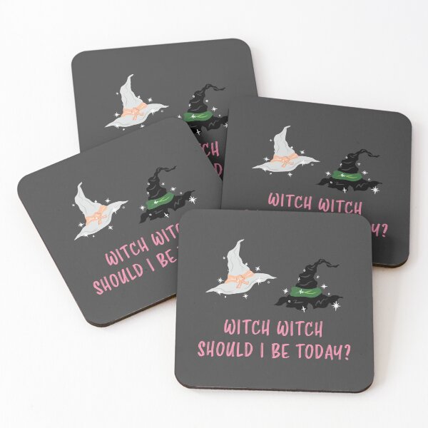 Item preview, Witch Witch Should I Be Today - Raspberry Pink and Mouse Grey designed and sold by Daniel Bevis Design.