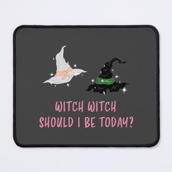 Item preview, Witch Witch Should I Be Today - Raspberry Pink and Mouse Grey designed and sold by Daniel Bevis Design.