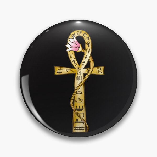 Item preview, Egyptian Ankh Cross with Eye of Horus & Lotus designed and sold by LittleHappiness by Kamollak .