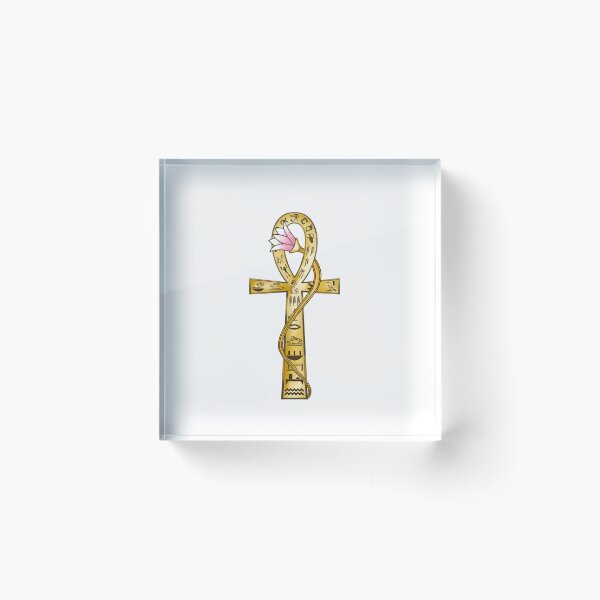 Item preview, Egyptian Ankh Cross with Eye of Horus & Lotus designed and sold by LittleHappiness by Kamollak .