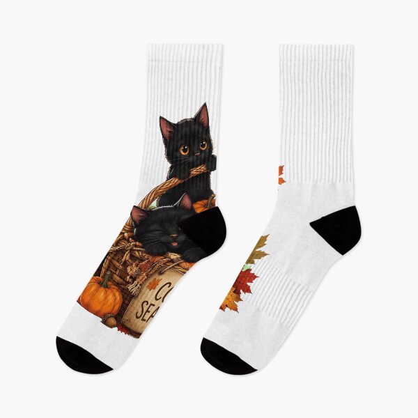 Item preview, Cozy Season Halloween Cats  designed and sold by Tanjaberto.