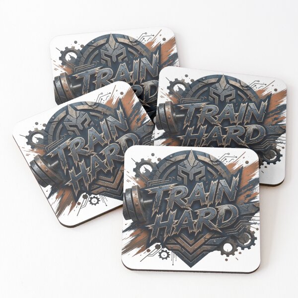 Item preview, Modern Navy TRAIN HARD Artistic Motif designed and sold by dazzlemakers.