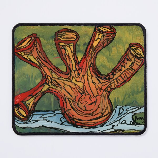 Item preview, Dry Sea Anemone & Terracotta Coral – Outsider Art by Dwaalhaas designed and sold by Dwaalhaas.com.