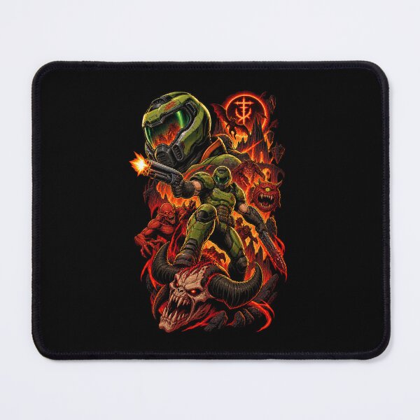 Item preview, Doom Slayer – Retro Hell Warrior designed and sold by Pandaburba.