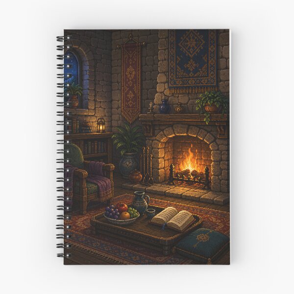 Item preview, Cozy Pixel Art: Amber Hearth designed and sold by bapupa.