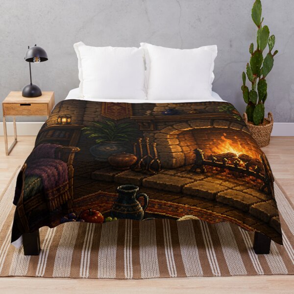 Item preview, Cozy Pixel Art: Amber Hearth designed and sold by bapupa.