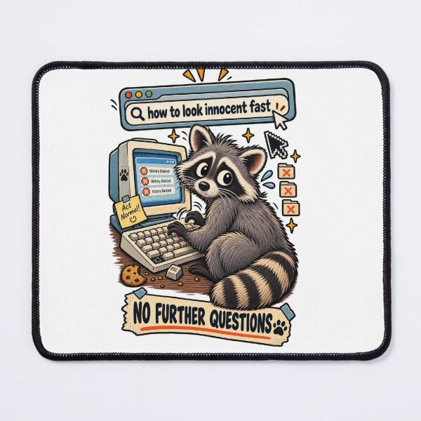 Item preview, How to Look Innocent Fast Raccoon designed and sold by Trendy-Artistry.