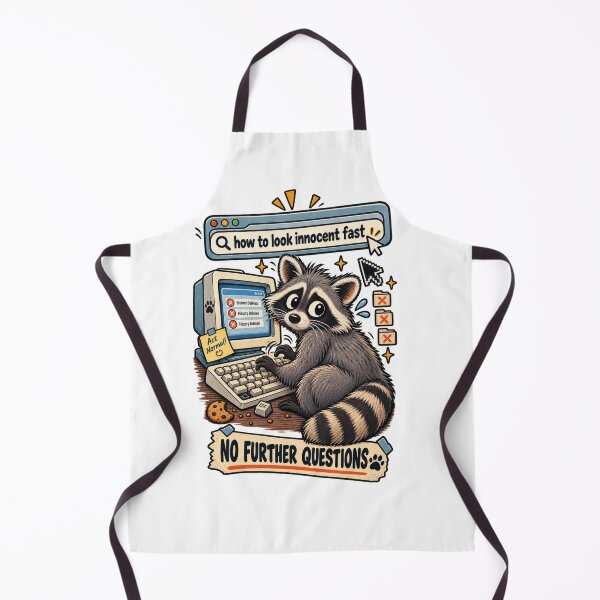 Item preview, How to Look Innocent Fast Raccoon designed and sold by Trendy-Artistry.