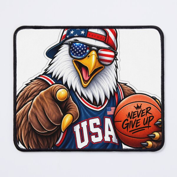 Item preview, Never Give Up USA Basketball Eagle designed and sold by ser-Ile.