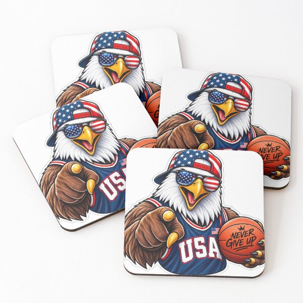 Item preview, Never Give Up USA Basketball Eagle designed and sold by ser-Ile.