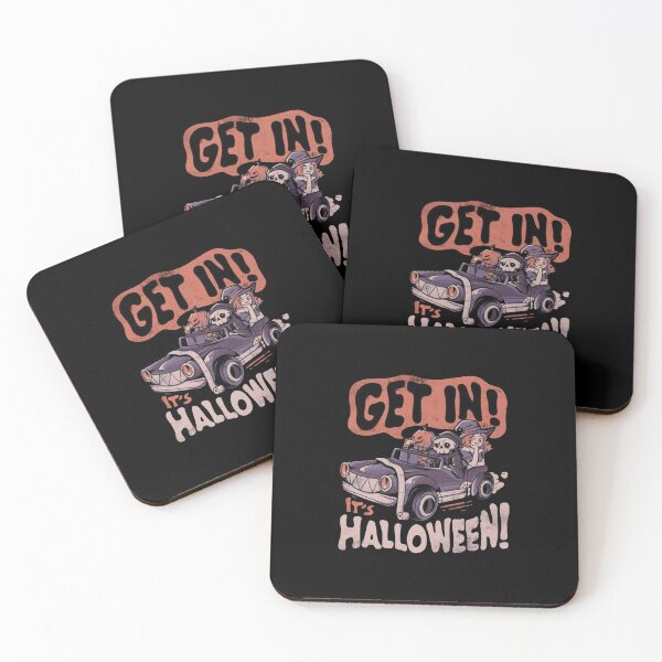 Item preview, Get In It's Halloween Spooky Skeleton Pumpkin Witch Car Ride designed and sold by Worldofrat.
