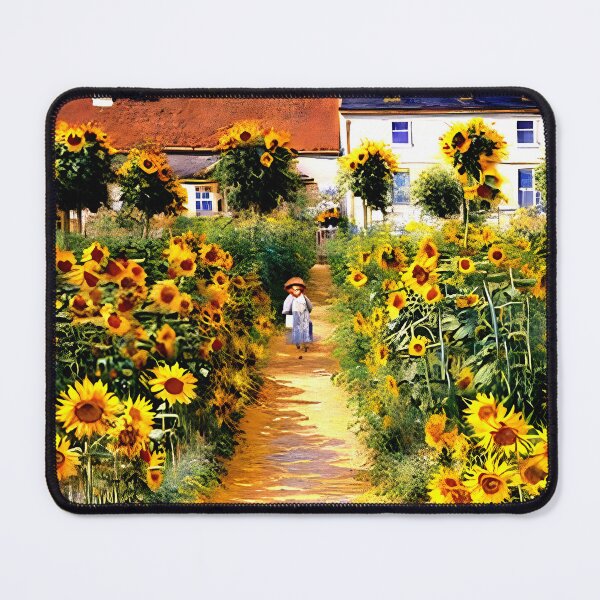 Item preview, The Artist’s Garden at Vétheuil: A Vibrant Impressionist Garden Scene designed and sold by artdesignsnow.