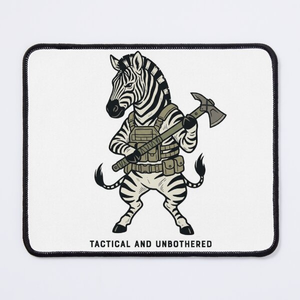 Item preview, Tactical Zebra Tactical And Unbothered Funny Safari Animal Tomahawk Axe Humor designed and sold by raedattia.
