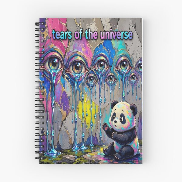 Item preview, Tears of the Universe Trippy Crying Eyes and Cute Panda designed and sold by Breezes-of-Ida.