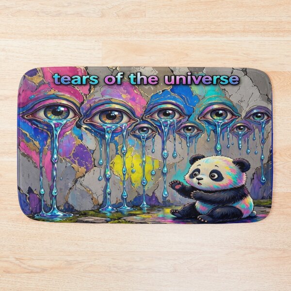 Item preview, Tears of the Universe Trippy Crying Eyes and Cute Panda designed and sold by Breezes-of-Ida.