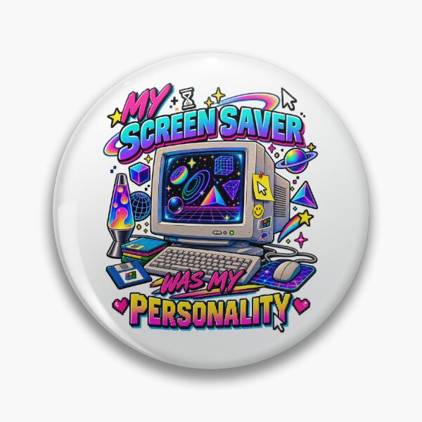 Item preview, My Screen Saver Was My Personality – 90s Retro Computer Nostalgia designed and sold by QueenStore-USA.