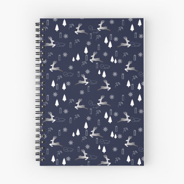 Item preview, Navy Reindeer Christmas Seamless Pattern designed and sold by Zaya_art.