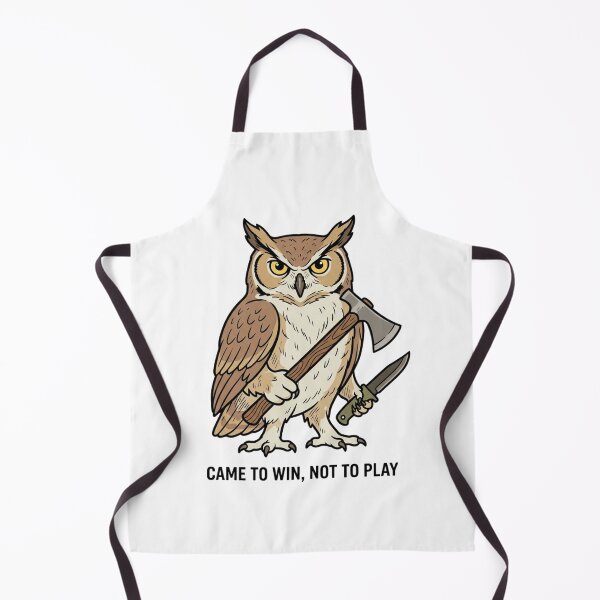 Item preview, Tactical Owl Came To Win Not To Play Funny Great Horned Tomahawk Axe Humor designed and sold by raedattia.