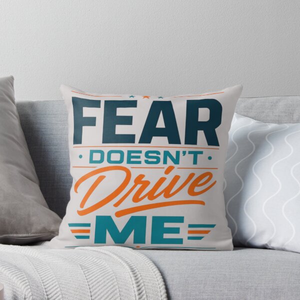 Item preview, Fear Doesn’t Drive Me Bold Motivational Mindset Quote designed and sold by RajDeals.