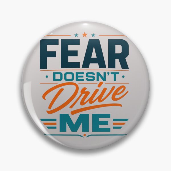 Item preview, Fear Doesn’t Drive Me Bold Motivational Mindset Quote designed and sold by RajDeals.