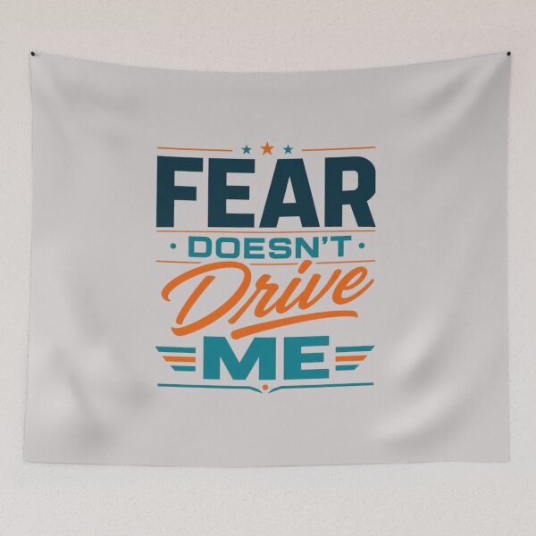 Item preview, Fear Doesn’t Drive Me Bold Motivational Mindset Quote designed and sold by RajDeals.