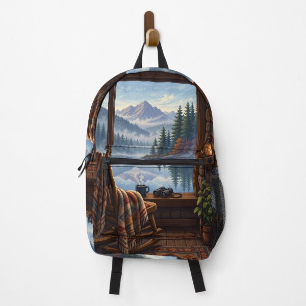 Item preview, Cozy Pixel Art: Mist Lake Cabin designed and sold by bapupa.