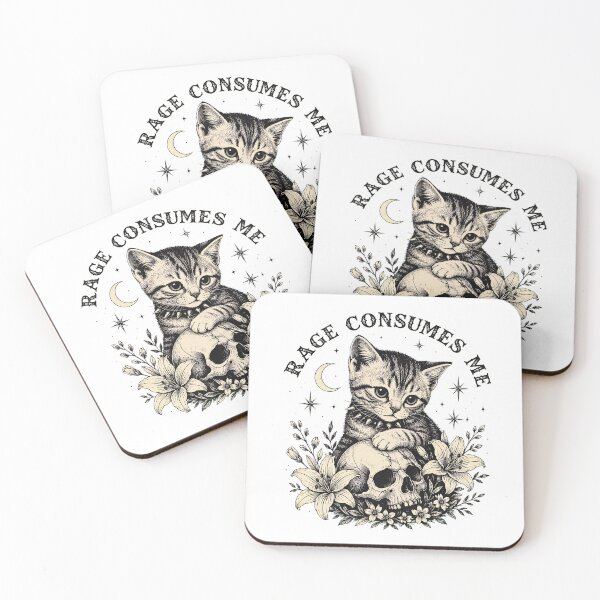Item preview, Rage Consumes Me Cat Cute designed and sold by Tanjaberto.