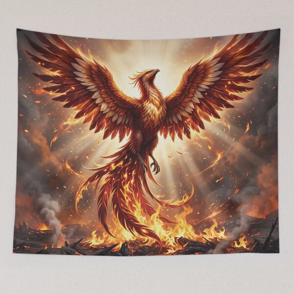 Item preview, Majestic Phoenix Rising from the Flames designed and sold by MDKey DESIGN.