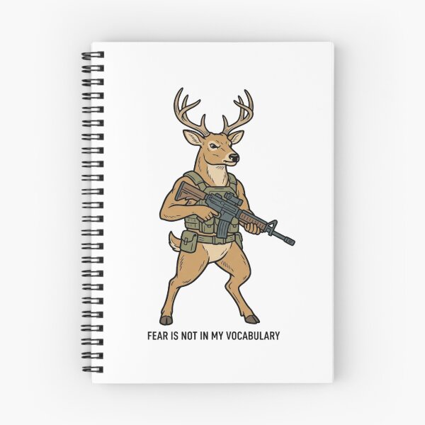 Item preview, Tactical Deer Fear Is Not In My Vocabulary Funny Hunting Buck Gun Humor designed and sold by raedattia.
