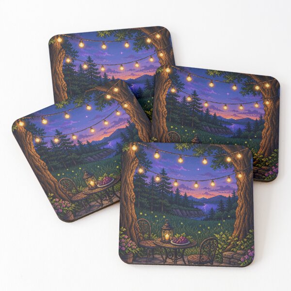 Item preview, Cozy Pixel Art: Twilight Garden designed and sold by bapupa.