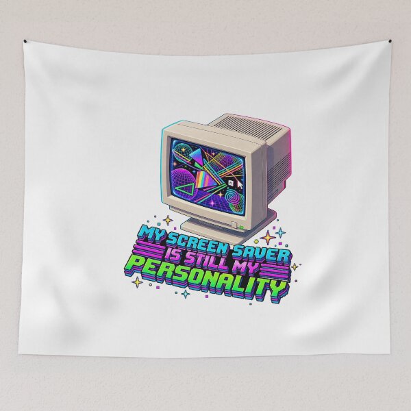 Item preview, My Screen Saver Was My Personality – 90s Retro Computer Nostalgia designed and sold by QueenStore-USA.