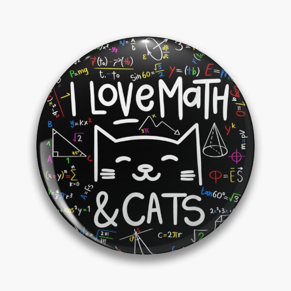 Item preview, I Love Math and Cats designed and sold by daystaffin.