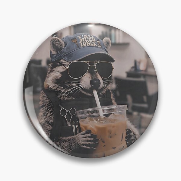 Item preview,  Literally Just A Hairstylist Funny Raccoon Iced Coffee Women designed and sold by Altenpendinton.