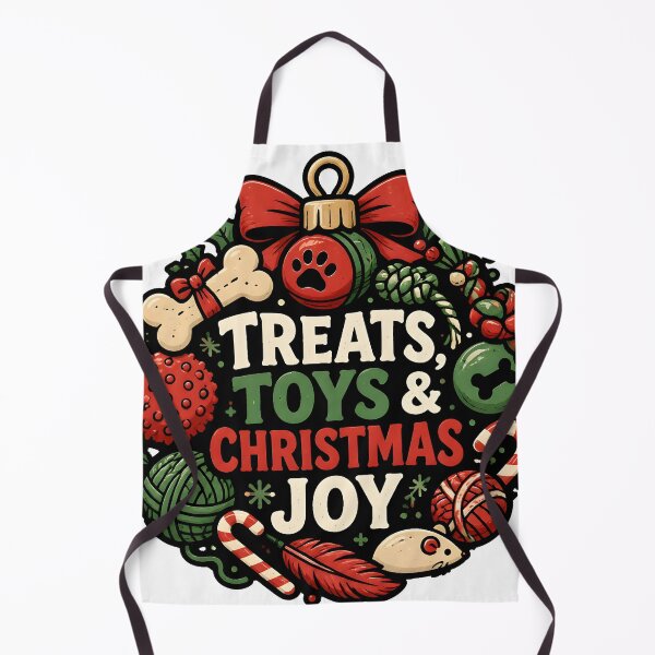Item preview, Treats Toys and Christmas Joy Dog Cat Toy Ornament Design designed and sold by KristenosNehk.