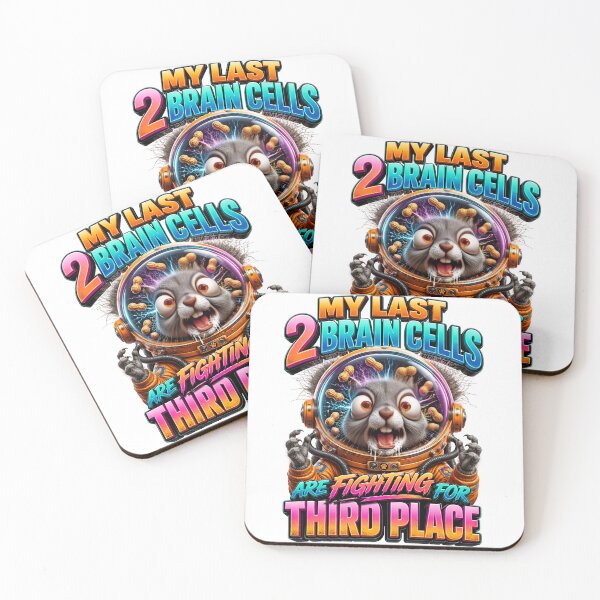 Item preview, My Last 2 Brain Cells Are Fighting For Third Place Squirrel designed and sold by Sovereign Supply Co..