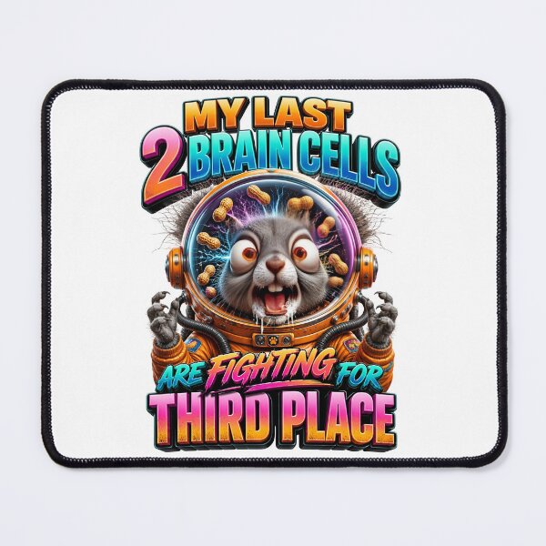 Item preview, My Last 2 Brain Cells Are Fighting For Third Place Squirrel designed and sold by Sovereign Supply Co..