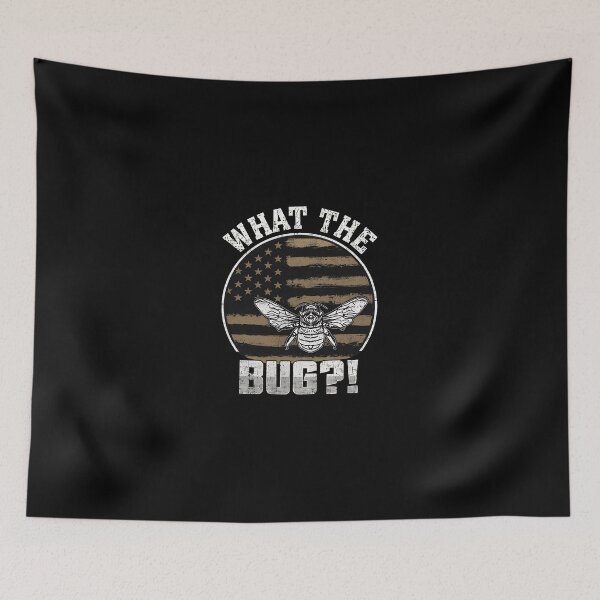 Item preview, What The Bug?! Bee American Flag Humor Graphic designed and sold by mcphiehu.