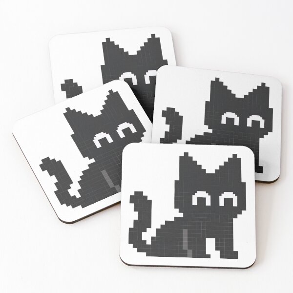 Item preview, Nyaggy Cat Ghost Halloween Pixel Character designed and sold by madisonstanle.