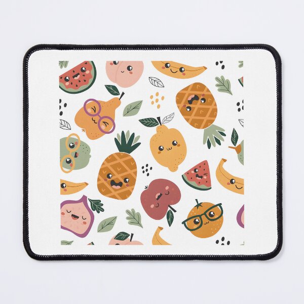 Item preview, Adorable Kawaii Fruit Friends Seamless Pattern designed and sold by ornoldpaleko.