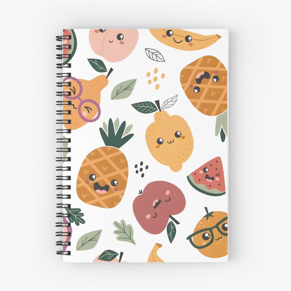 Item preview, Adorable Kawaii Fruit Friends Seamless Pattern designed and sold by ornoldpaleko.