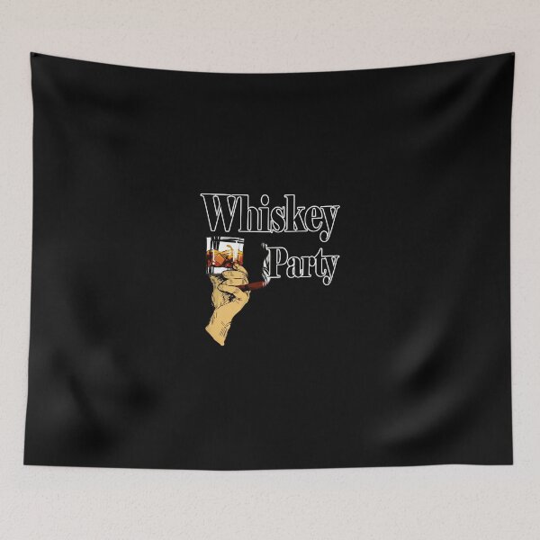 Item preview, Whiskey Party Hand Cigar Drink Glass Graphic designed and sold by riggfett.