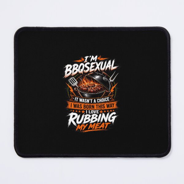Item preview, BBQsexual I Love Rubbing My Meat Funny Grilling designed and sold by PaletteArc.